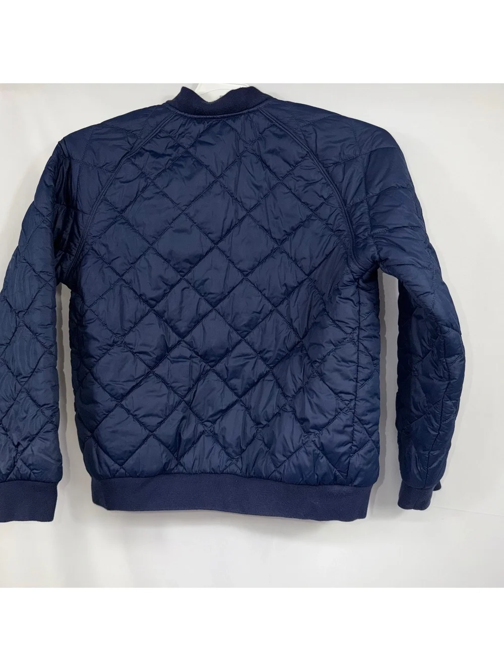 Polo Ralph Lauren Boys Quilted Bomber Jacket Navy Blue Size Medium (10-12)